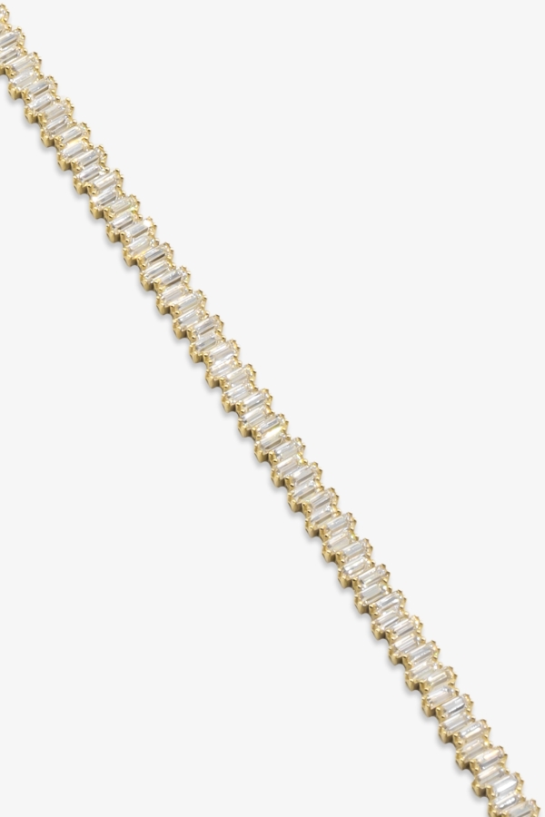 Gold Zikzak Su Yolu Altın Bileklik