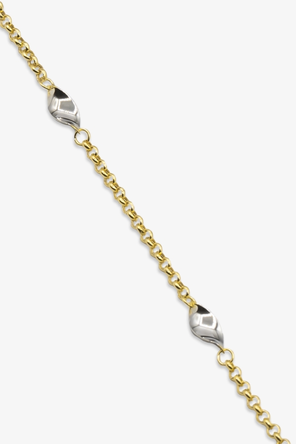 Gold Kıvrımlı Altın Bileklik