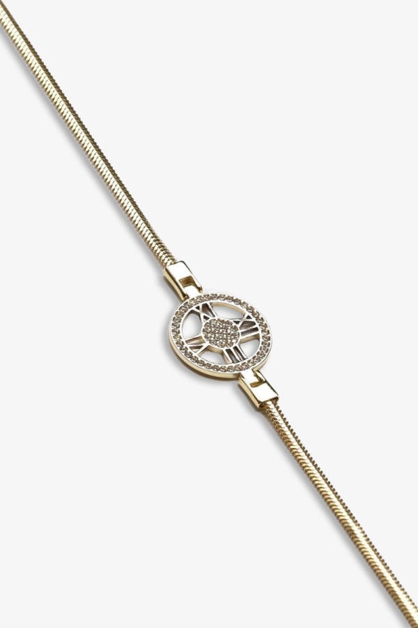 Gold Roma Rakamı Altın Bileklik