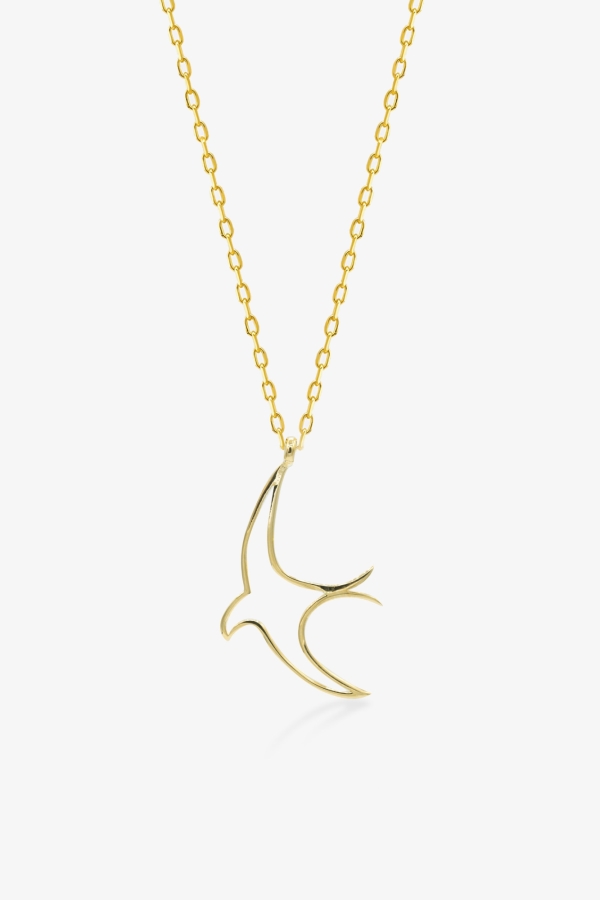 Gold Anka Kuşu Altın Kolye