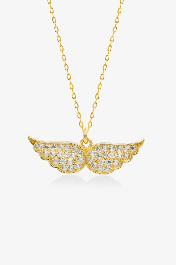 Gold Taşlı Melek Kanadı