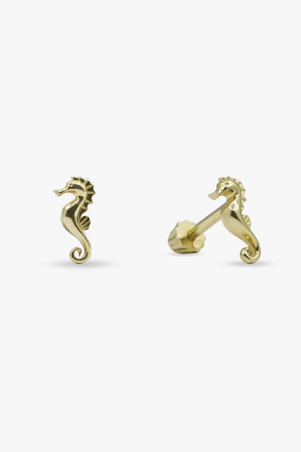 Gold Denizatı Tek Altın Küpe