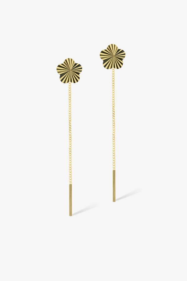 Gold Kalemli Altın Küpe