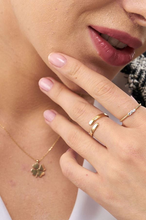 Gold İkilem Altın Yüzük